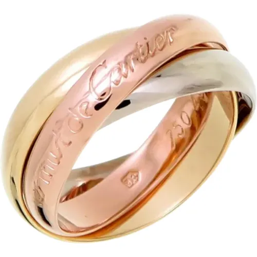 Pre-owned Rose Gold rings , female, Sizes: ONE SIZE - Cartier Vintage - Modalova