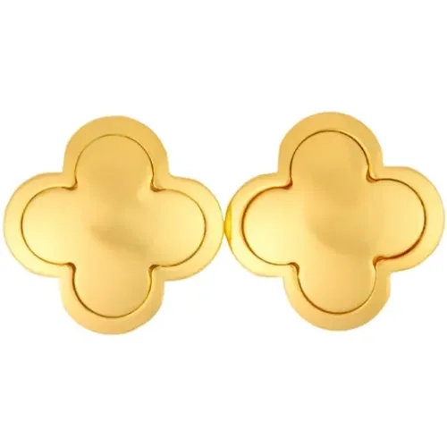 Pre-owned Gold earrings , female, Sizes: ONE SIZE - Van Cleef & Arpels Pre-owned - Modalova