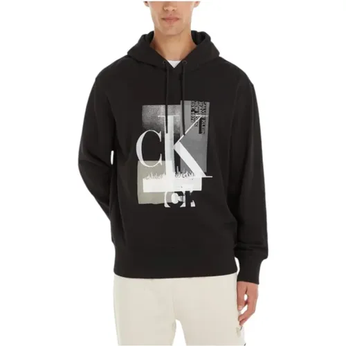 Connected Layer Sweatshirt , male, Sizes: L, S - Calvin Klein - Modalova