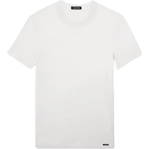 Premium Cotton T-Shirt , male, Sizes: S, L, XL, M - Tom Ford - Modalova