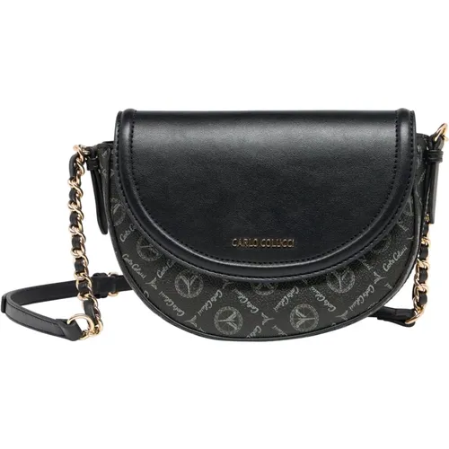 Stilvolle Handtasche mit Logodruck , Damen, Größe: ONE Size - carlo colucci - Modalova