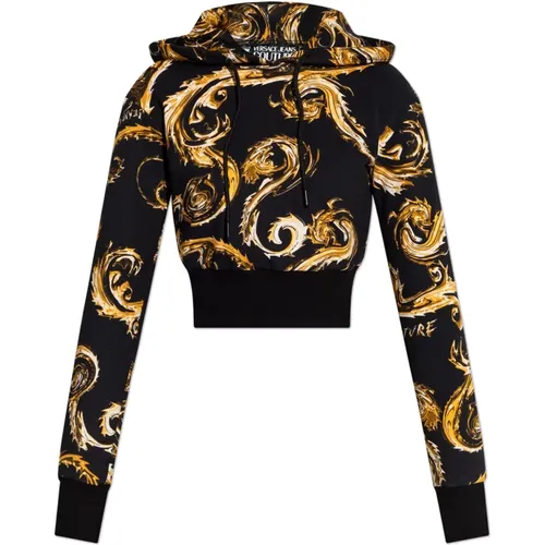 Sweatshirt mit einem Muster - Versace Jeans Couture - Modalova