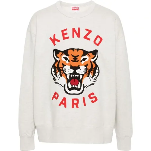 Tiger Head Sweater,Sweatshirts ,, male,female, Sizes: XL, S - Kenzo - Modalova