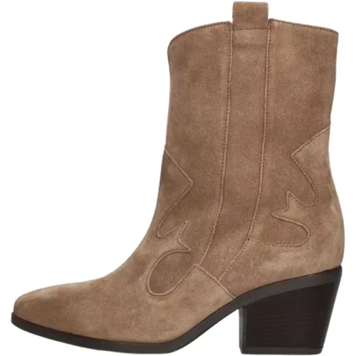 Beige City Western Cowboots , Damen, Größe: 42 EU - Gabor - Modalova