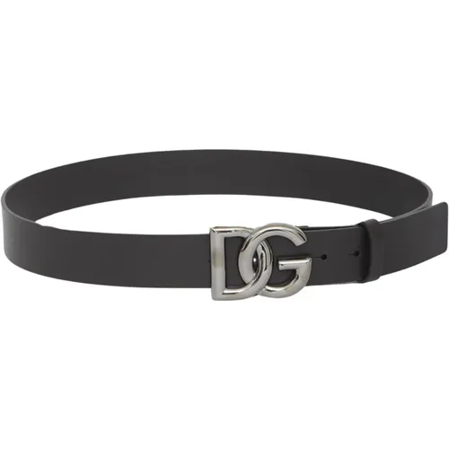 Stylish DG Logo Belt , male, Sizes: 105 CM, 100 CM, 120 CM, 90 CM, 110 CM - Dolce & Gabbana - Modalova