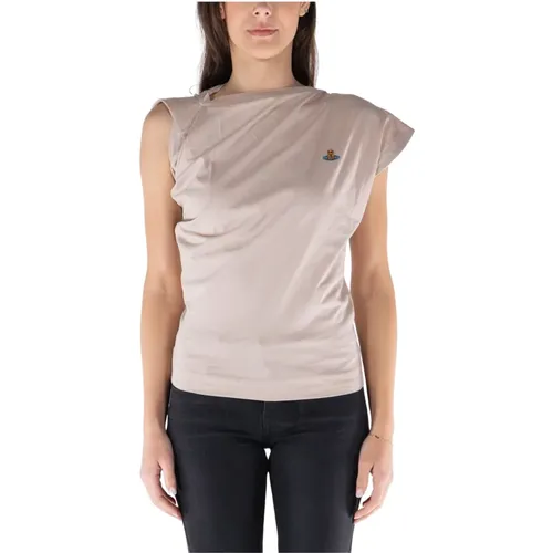 Ärmelloses Baumwolltop,Stilvolles Baumwoll-T-Shirt für Frauen - Vivienne Westwood - Modalova