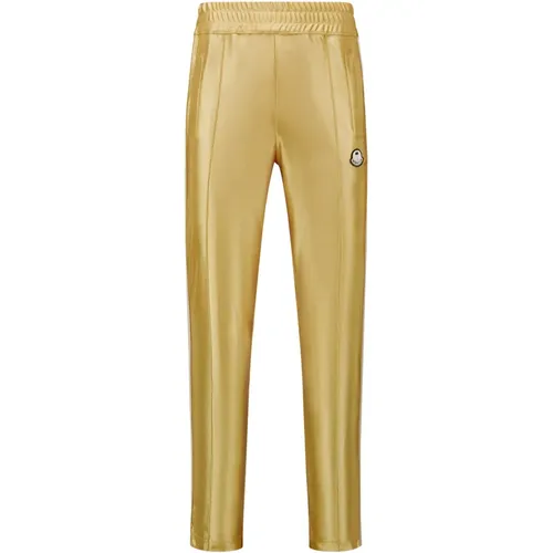 Metallic-Effect Straight-Leg Track Pants , male, Sizes: L, M - Moncler - Modalova