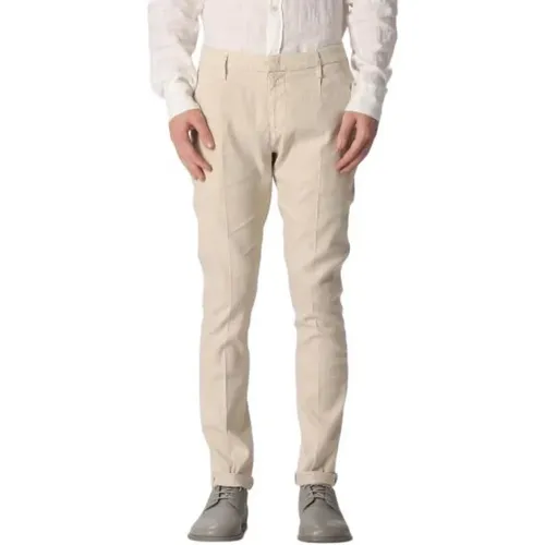Stylish Slim-fit Trousers , male, Sizes: W33 - Dondup - Modalova