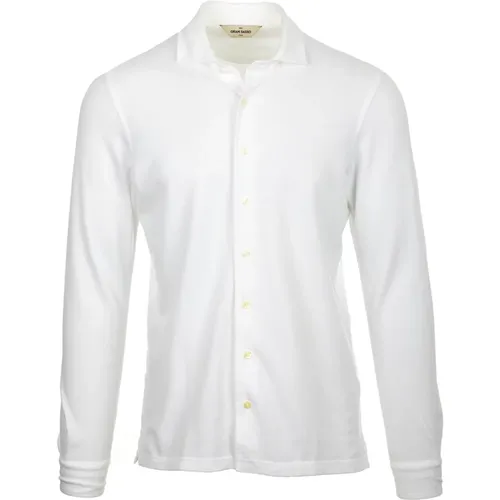 Weiße Casual Hemden , Herren, Größe: M - Gran Sasso - Modalova