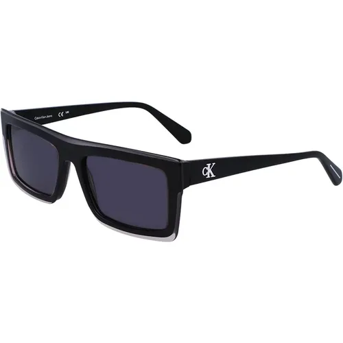 Schwarze Rahmen-Sonnenbrille Ckj23657S-001 , Herren, Größe: ONE Size - Calvin Klein - Modalova