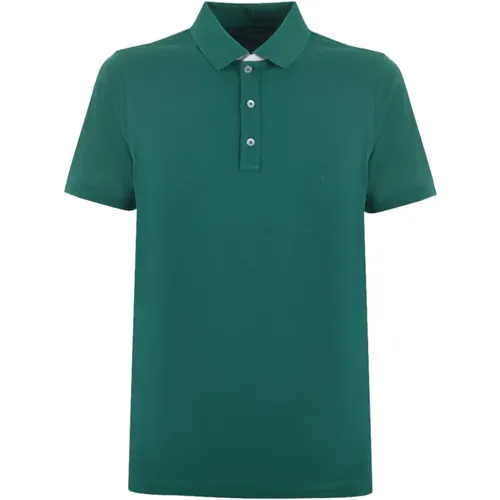 Grüne T-Shirts und Polos , Herren, Größe: L - Fay - Modalova