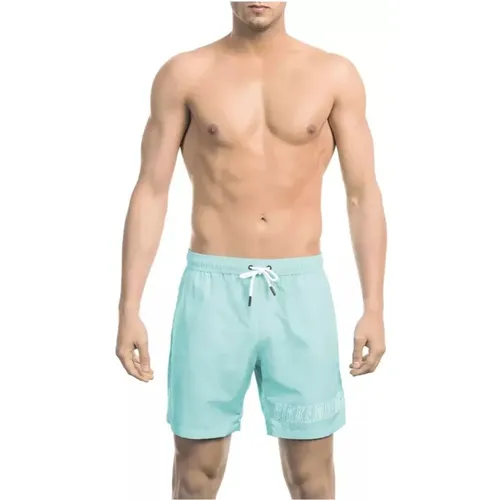 Elegante hellblaue Badeshorts , Herren, Größe: XL - Bikkembergs - Modalova