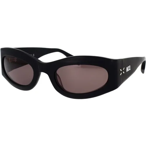 Futuristische Ovale Sonnenbrille , unisex, Größe: 54 MM - alexander mcqueen - Modalova
