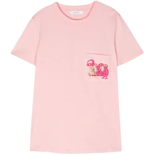 Rosa T-Shirts & Polos für Frauen , Damen, Größe: XS - Max Mara - Modalova