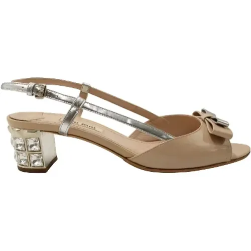 Pre-owned Leder sandals - Miu Miu Pre-owned - Modalova