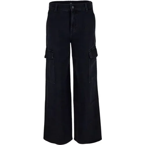 Denim Cargo Jeans , Damen, Größe: W24 - 7 For All Mankind - Modalova