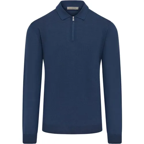 Luxury Merino Stitch Polo , male, Sizes: M, 2XL, L, 5XL, XL - Corneliani - Modalova