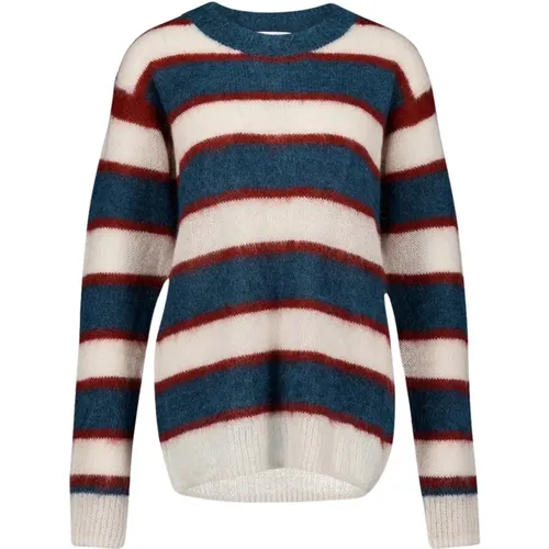 Drussell Brushed-Effect Striped Mohair Jumper , female, Sizes: XS, S - Isabel Marant Étoile - Modalova