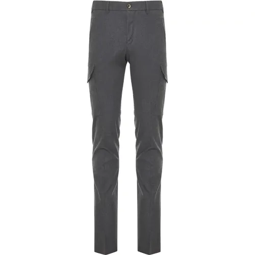 Cargo Cotton Pants with Side and Back Pockets , male, Sizes: L, 2XL, 3XL - PT Torino - Modalova