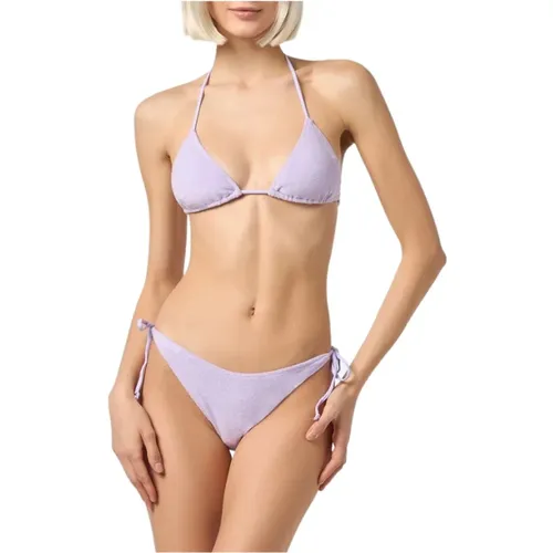 Lilac Triangle Sponge Bikini , female, Sizes: L, S - MC2 Saint Barth - Modalova