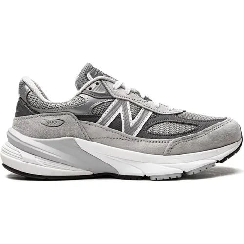 Grey Sneakers 990V6 Style , male, Sizes: 6 1/2 UK, 7 1/2 UK, 10 UK, 8 UK, 8 1/2 UK, 12 1/2 UK - New Balance - Modalova