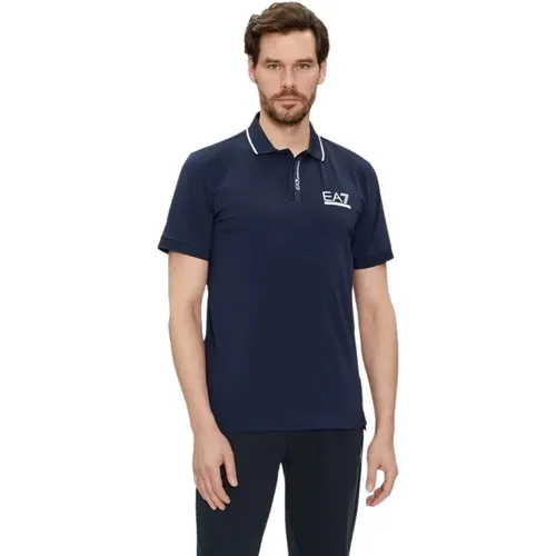 Stylish Polo Shirt for Men , male, Sizes: 3XL, 2XL - Emporio Armani EA7 - Modalova
