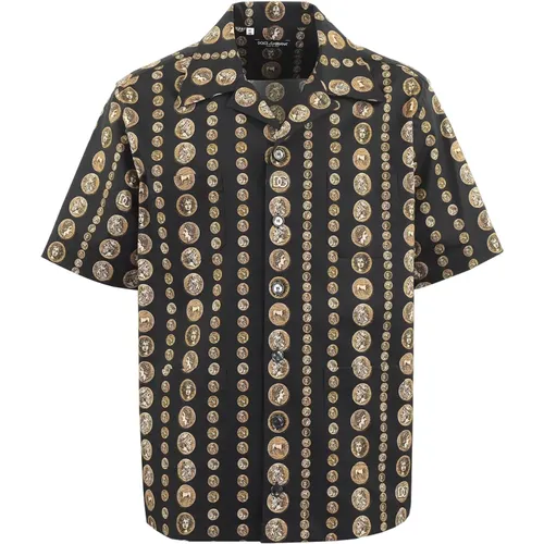 Short Sleeve Shirts , male, Sizes: XL, 2XL, L - Dolce & Gabbana - Modalova