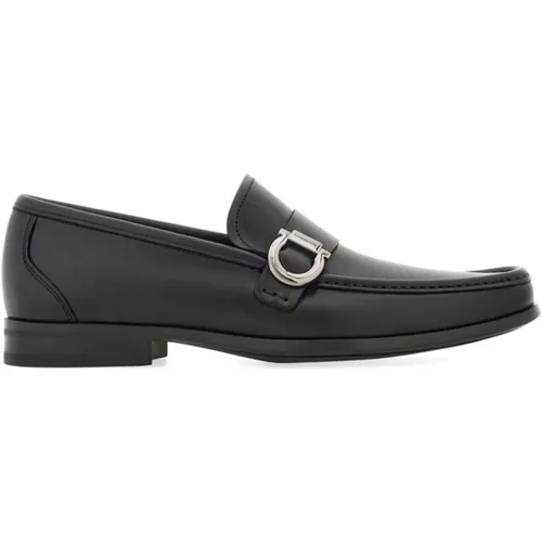 Leather Band Loafers , male, Sizes: 5 1/2 UK, 5 UK, 7 1/2 UK, 8 UK, 6 UK - Salvatore Ferragamo - Modalova