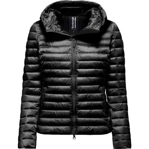 Bright Nylon Padded Jacket with Hood , female, Sizes: XL, 3XL, L, M, S, 2XL - BomBoogie - Modalova