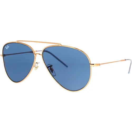 Reverse Aviator Sonnenbrille Blau Dunkel , unisex, Größe: 62 MM - Ray-Ban - Modalova