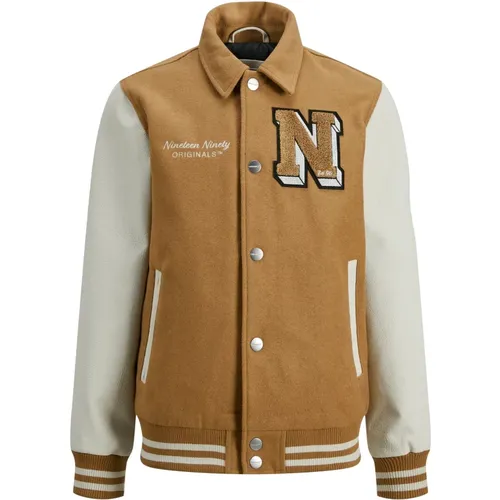 Jugend Varsity Wollmischung Bomberjacke - jack & jones - Modalova