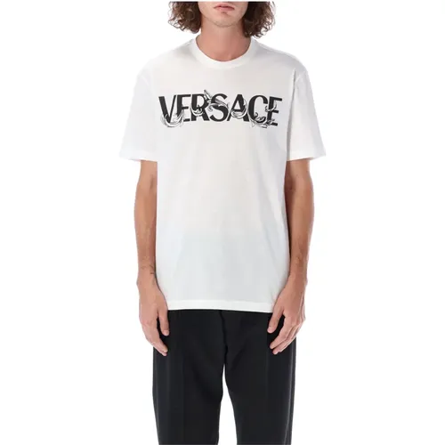 T-Shirt 10069741A04949 , Herren, Größe: S - Versace - Modalova