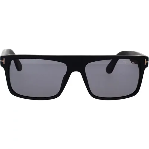 Klassische rechteckige polarisierte Sonnenbrille - Tom Ford - Modalova