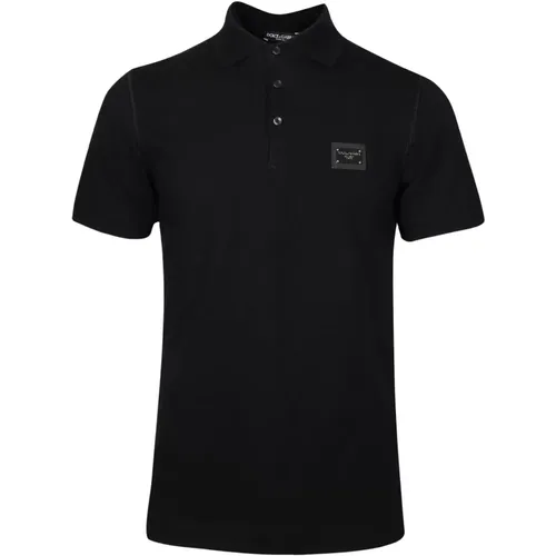 Schwarzes Polo-Shirt Upgrade Aw23 , Herren, Größe: S - Dolce & Gabbana - Modalova