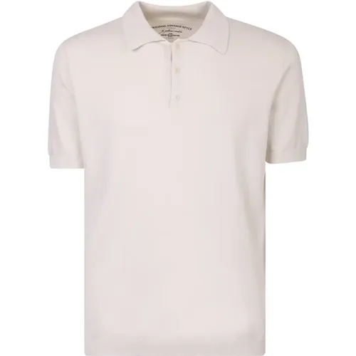 Short sleeves polo , male, Sizes: M - Original Vintage - Modalova