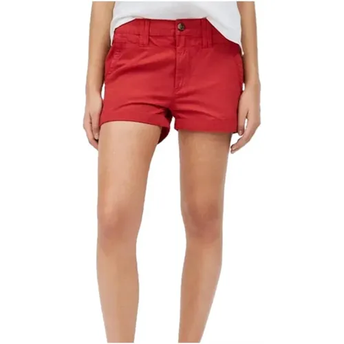 Cotton Straight Cut Shorts , female, Sizes: W27 - Pepe Jeans - Modalova