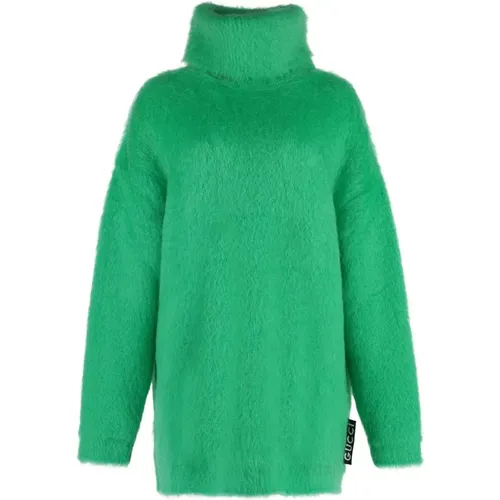 Mohair-Blend Mini Sweater Dress , female, Sizes: S, XS - Gucci - Modalova