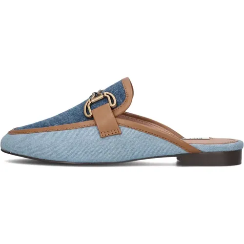 Blaue Denim Slip-Ons Stylischer Komfort - Bibi Lou - Modalova