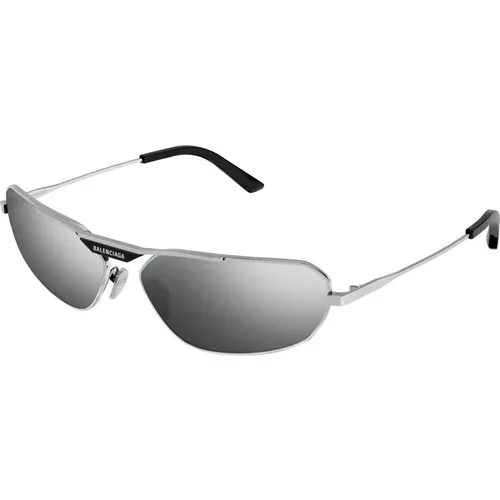 Silver Sunglasses,/Grey Sunglasses,Stylische Sonnenbrille - Balenciaga - Modalova
