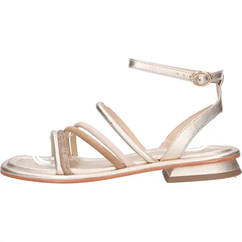 Sandalen Gold , Damen, Größe: 37 EU - Emanuelle Vee - Modalova