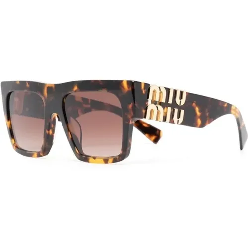 Havana Sunglasses , female, Sizes: 55 MM - Miu Miu - Modalova