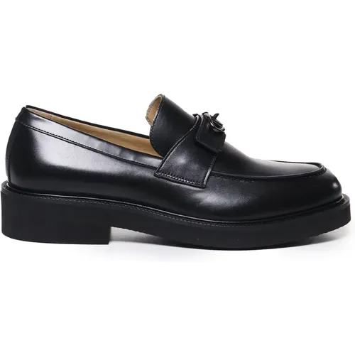 Schwarze Loafer Flache Schuhe - Valentino Garavani - Modalova