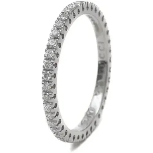 Pre-owned White Gold rings , female, Sizes: ONE SIZE - Gucci Vintage - Modalova