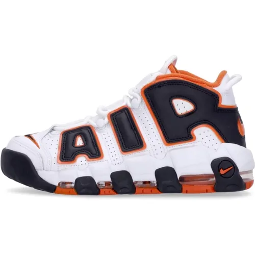 Uptempo 96 Low Shoe White/Starfish/Black , male, Sizes: 5 UK, 7 UK, 11 UK, 12 UK, 4 1/2 UK, 6 UK, 8 UK, 10 1/2 UK, 13 1/2 UK - Nike - Modalova