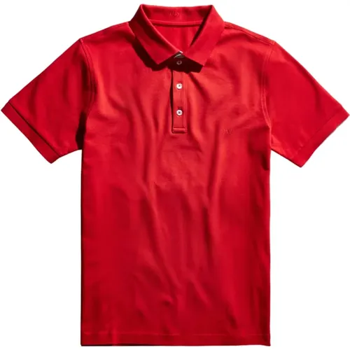 Rote T-Shirts und Polos , Herren, Größe: M - Fay - Modalova