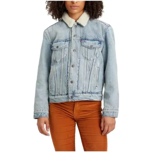 Levi's, Denim Jacke , Damen, Größe: S - Levis - Modalova