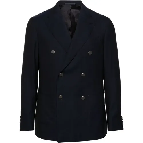 Wool Single-Breasted Jacket , male, Sizes: M, S - Caruso - Modalova