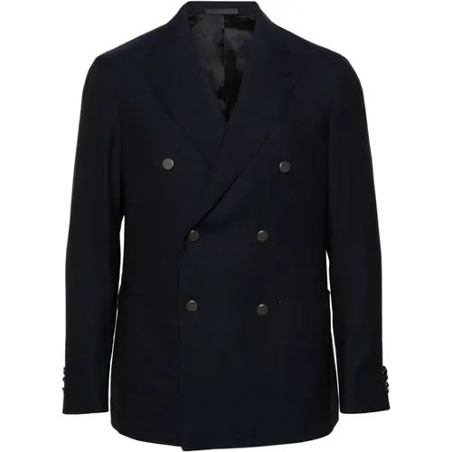 Wool Single-Breasted Jacket , male, Sizes: XL, M, S - Caruso - Modalova