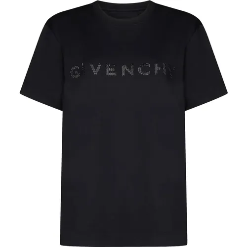 Schwarze T-Shirts und Polos , Damen, Größe: S - Givenchy - Modalova