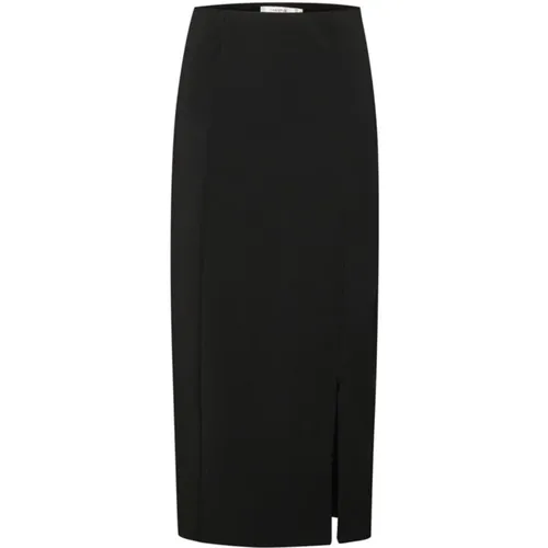 Classic Silhouette High Slit Skirt , female, Sizes: 2XS, S, L, XL, M, XS - Gestuz - Modalova